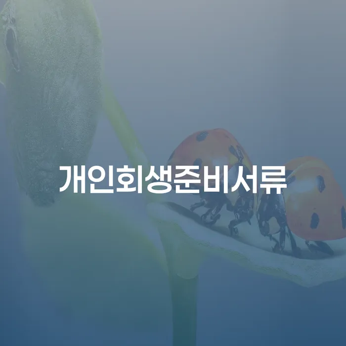 개인회생개인파산 빚갚는 방법 관련