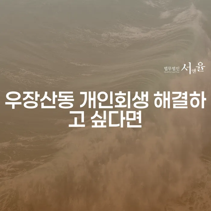 우장산동 개인회생 해결하고 싶다면