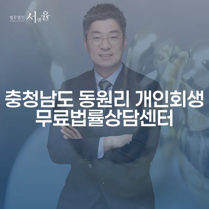 개인회생을 고민 중이신가요? 충청남도 동원리에서 무료 법률 상담을 받아보세요!